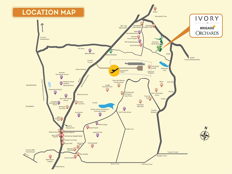 Brigade Ivory Location Map