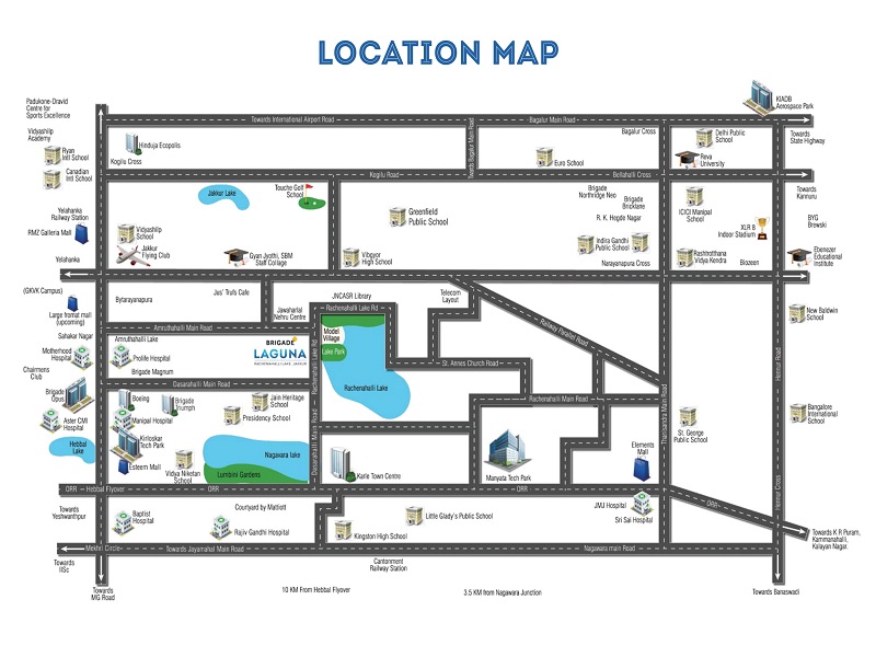 Brigade Laguna Location Map