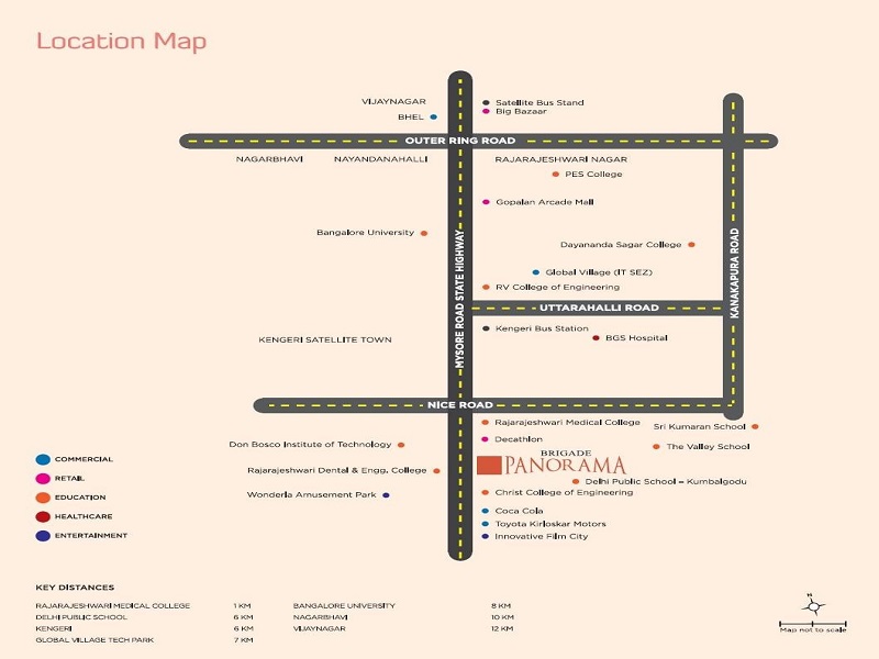 Brigade Panorama Location Map