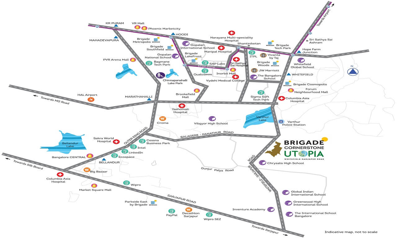 Brigade Cornerstone Utopia Location Map